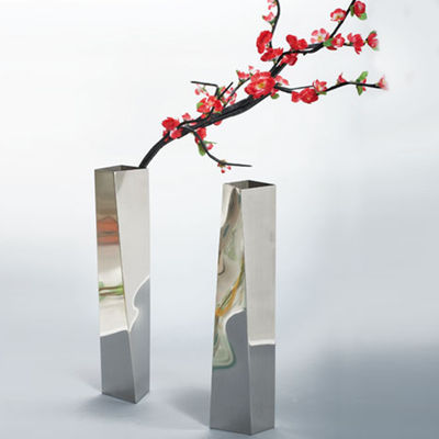 Luxury Home Decor Stainless Gold Large Flower Pots & Planters  Metal Tall Flower Vase For Living Room