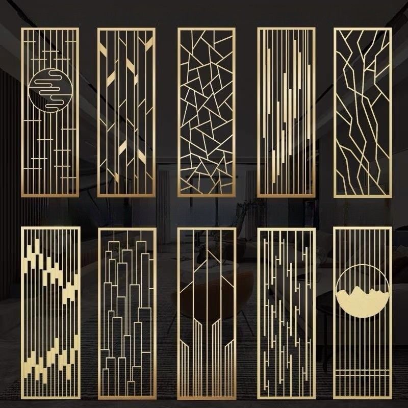 Indoor Decorative Metal Divider Panels Customizable Color Decorative Wall Paneling