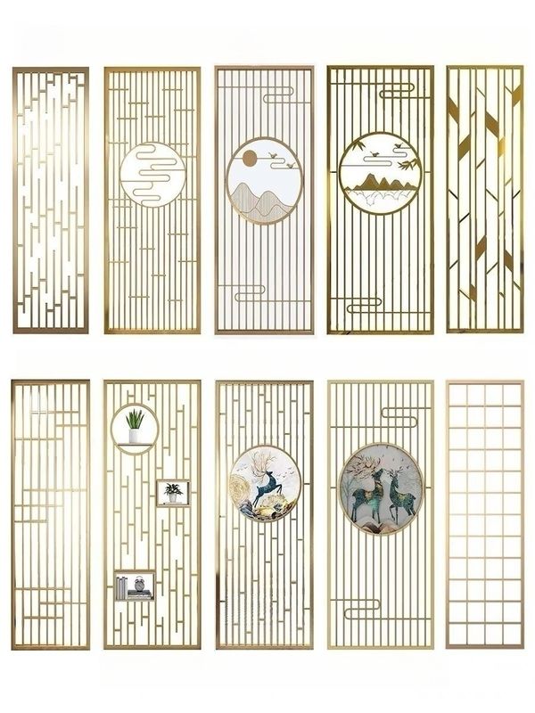 Indoor Decorative Metal Divider Panels Customizable Color Decorative Wall Paneling